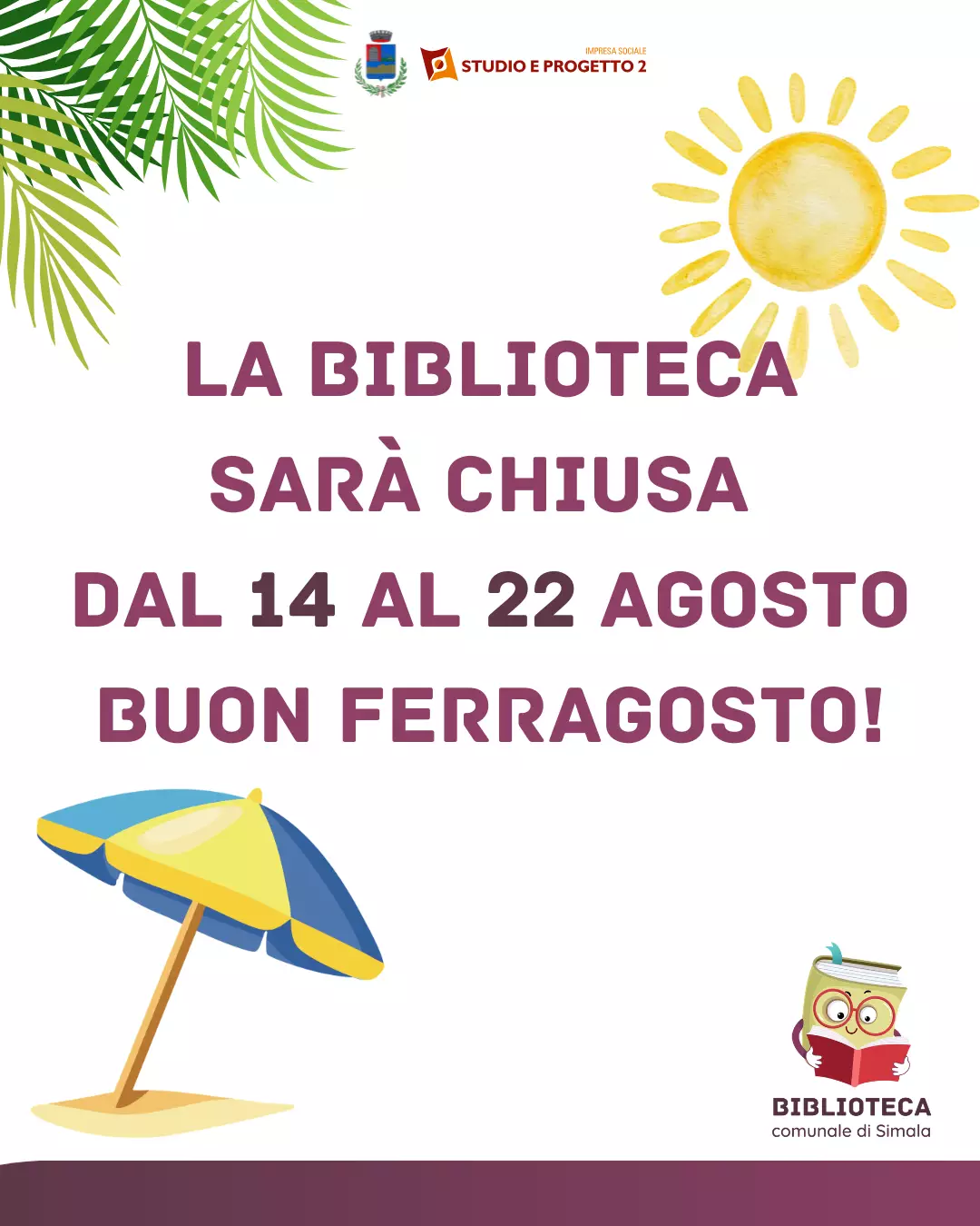 chiusura estiva biblioteca